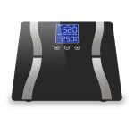 3-SOGA Glass LCD Digital Body Fat Scale Bathroom Electronic Gym Water Weighing Scales Black