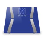 3-SOGA Glass LCD Digital Body Fat Scale Bathroom Electronic Gym Water Weighing Scales Blue