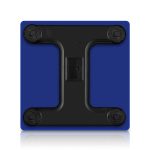 5-SOGA Glass LCD Digital Body Fat Scale Bathroom Electronic Gym Water Weighing Scales Blue