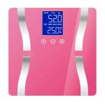 3-SOGA 2X Glass LCD Digital Body Fat Scale Bathroom Electronic Gym Water Weighing Scales Blue