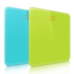 1-SOGA 2X 180kg Digital Fitness Weight Bathroom Gym Body Glass LCD Electronic Scales Green/Blue