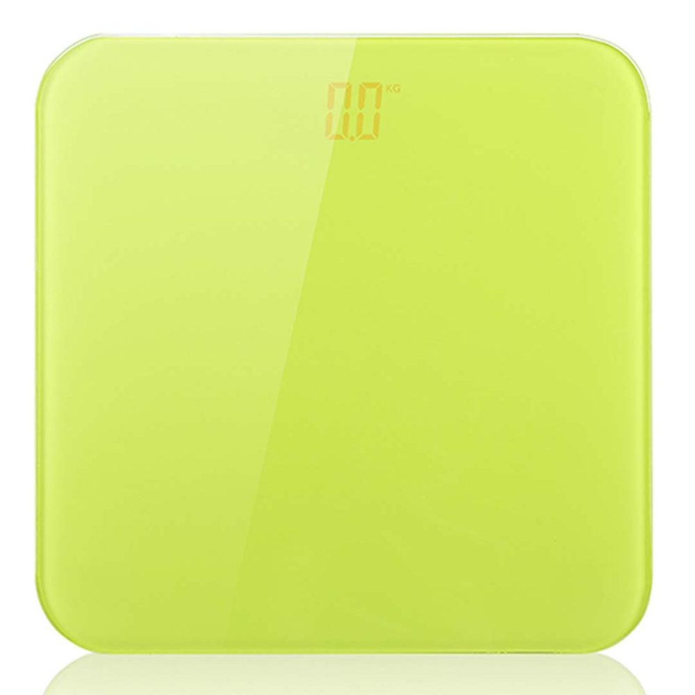 1-SOGA 180kg Digital Fitness Weight Bathroom Gym Body Glass LCD Electronic Scales Green