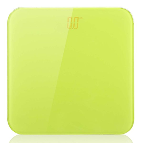 1-SOGA 180kg Digital Fitness Weight Bathroom Gym Body Glass LCD Electronic Scales Green