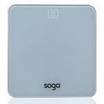1-SOGA 180kg Digital Fitness Weight Bathroom Gym Body Glass LCD Electronic Scales White