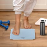 6-SOGA 180kg Digital Fitness Weight Bathroom Gym Body Glass LCD Electronic Scales White