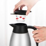 8-SOGA 2X 1.5L Silver Color 3-Layer Stainless Steel Vacuum Durable Thermal Flask