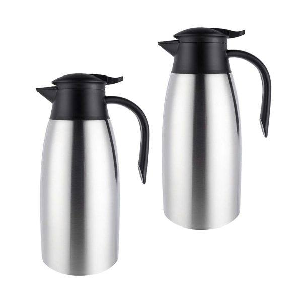 1-SOGA 2X 2.0L Silver Color 3-Layer Stainless Steel Vacuum Durable Thermal Flask