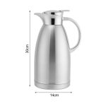 7-SOGA 2X 2.3L Silver Double-Wall vacuum with 2 layers stainless steel Construction Thermal Flask