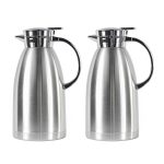 1-SOGA 2X 1.8L Stainless Steel Insulated Vacuum Flask Water Coffee Jug Thermal