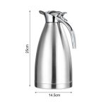 3-SOGA 2X 1.5L Silver Color 3-Layer Inner Stainless Steel