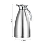 3-SOGA 2X 2.0L Silver Color 3-Layer Inner Stainless Steel