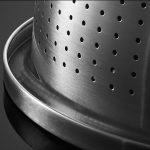 6-SOGA Stainless Steel Nesting Basin Colander Perforated Kitchen Sink Washing Bowl Metal Basket Strainer Set of 3
