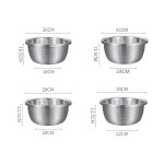 2-SOGA 2X Stainless Steel Nesting Basin Colander Perforated Kitchen Sink Washing Bowl Metal Basket Strainer Set of 4