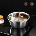 4-SOGA 5Pcs Deepen Matte Stainless Steel Stackable Baking Washing Mixing Bowls Set Food Storage Basin