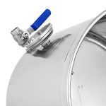 7-SOGA Stainless Steel 33L No Lid Brewery Pot With Beer Valve 35*35cm