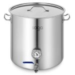 1-SOGA Stainless Steel Brewery Pot 50L With Beer Valve 40*40cm