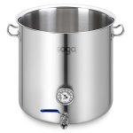 1-SOGA Stainless Steel 98L No Lid Brewery Pot With Beer Valve 50*50cm