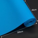 6-SOGA 2X 40x300cm Blue Kitchen Shelf Drawer Cabinet Multi Use Liner Non Slip Mat