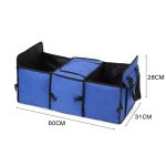 2-SOGA Portable Camping Car Set Inflatable Air Bed Mattress Storage Organizer Handheld Vacuum Blue