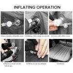 8-SOGA Portable Camping Car Set Inflatable Air Bed Mattress Storage Organizer Handheld Vacuum Blue