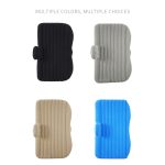 5-SOGA 2X Beige Stripe Inflatable Car Mattress Portable Camping Rest Air Bed Travel Compact Sleeping Kit Essentials