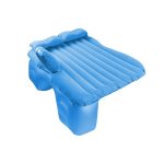 1-SOGA Blue Stripe Inflatable Car Mattress Portable Camping Rest Air Bed Travel Compact Sleeping Kit Essentials