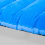 7-SOGA Blue Stripe Inflatable Car Mattress Portable Camping Rest Air Bed Travel Compact Sleeping Kit Essentials