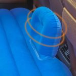 5-SOGA 2X Blue Stripe Inflatable Car Mattress Portable Camping Rest Air Bed Travel Compact Sleeping Kit Essentials