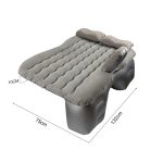 6-SOGA 2X Grey Ripple Inflatable Car Mattress Portable Camping Air Bed Travel Sleeping Kit Essentials