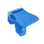 1-SOGA Blue Ripple Inflatable Car Mattress Portable Camping Air Bed Travel Sleeping Kit Essentials