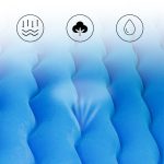 8-SOGA Blue Ripple Inflatable Car Mattress Portable Camping Air Bed Travel Sleeping Kit Essentials