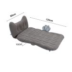 6-SOGA Grey Honeycomb Inflatable Car Mattress Portable Camping Air Bed Travel Sleeping Kit Essentials
