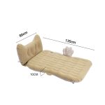 5-SOGA Beige Honeycomb Inflatable Car Mattress Portable Camping Air Bed Travel Sleeping Kit Essentials
