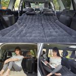4-SOGA Black Inflatable Car Boot Mattress Portable Camping Air Bed Travel Sleeping Essentials