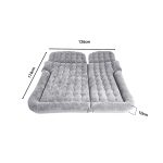 6-SOGA 2X Grey Inflatable Car Boot Mattress Portable Camping Air Bed Travel Sleeping Essentials