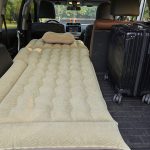5-SOGA Beige Inflatable Car Boot Mattress Portable Camping Air Bed Travel Sleeping Essentials