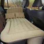 7-SOGA 2X Beige Inflatable Car Boot Mattress Portable Camping Air Bed Travel Sleeping Essentials