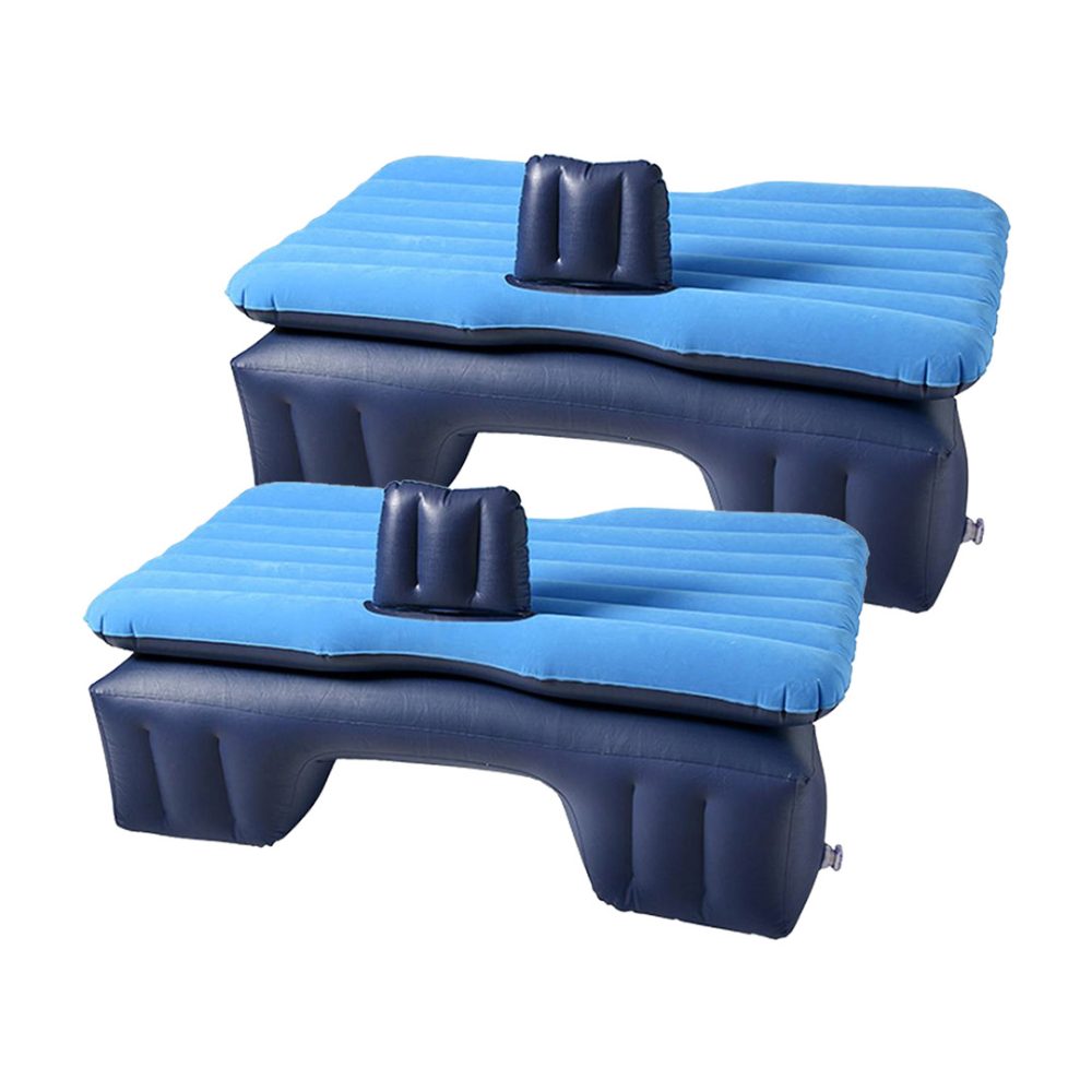 1-SOGA 2X Inflatable Car Mattress Portable Travel Camping Air Bed Rest Sleeping Bed Blue 1-SOGA 2X Inflatable Car Mattress Portable Travel Camping Air Bed Rest Sleeping Bed Blue
