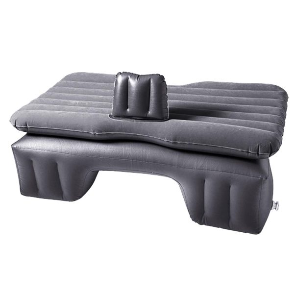 1-SOGA Inflatable Car Mattress Portable Travel Camping Air Bed Rest Sleeping Bed Grey