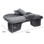 2-SOGA 2X Inflatable Car Mattress Portable Travel Camping Air Bed Rest Sleeping Bed Grey