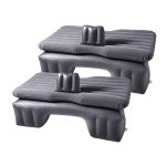 1-SOGA 2X Inflatable Car Mattress Portable Travel Camping Air Bed Rest Sleeping Bed Grey