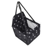 4-SOGA 2X Waterproof Pet Booster Car Seat Breathable Mesh Safety Travel Portable Dog Carrier Bag Black