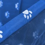 8-SOGA Waterproof Pet Booster Car Seat Breathable Mesh Safety Travel Portable Dog Carrier Bag Blue