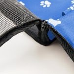 5-SOGA 2X Waterproof Pet Booster Car Seat Breathable Mesh Safety Travel Portable Dog Carrier Bag Blue