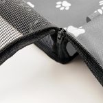 6-SOGA 2X Waterproof Pet Booster Car Seat Breathable Mesh Safety Travel Portable Dog Carrier Bag Grey