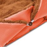 7-SOGA Orange Dual-purpose Cushion Nest Cat Dog Bed Warm Plush Kennel Mat Pet Home Travel Essentials