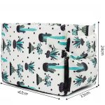 6-SOGA Car Central Control Nest Pet Safety Travel Bed Dog Kennel Portable Washable Pet Bag White