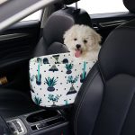 2-SOGA 2X Car Central Control Nest Pet Safety Travel Bed Dog Kennel Portable Washable Pet Bag White