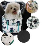 5-SOGA 2X Car Central Control Nest Pet Safety Travel Bed Dog Kennel Portable Washable Pet Bag White