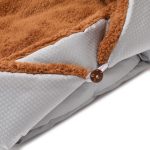 6-SOGA Silver Dual-purpose Cushion Nest Cat Dog Bed Warm Plush Kennel Mat Pet Home Travel Essentials